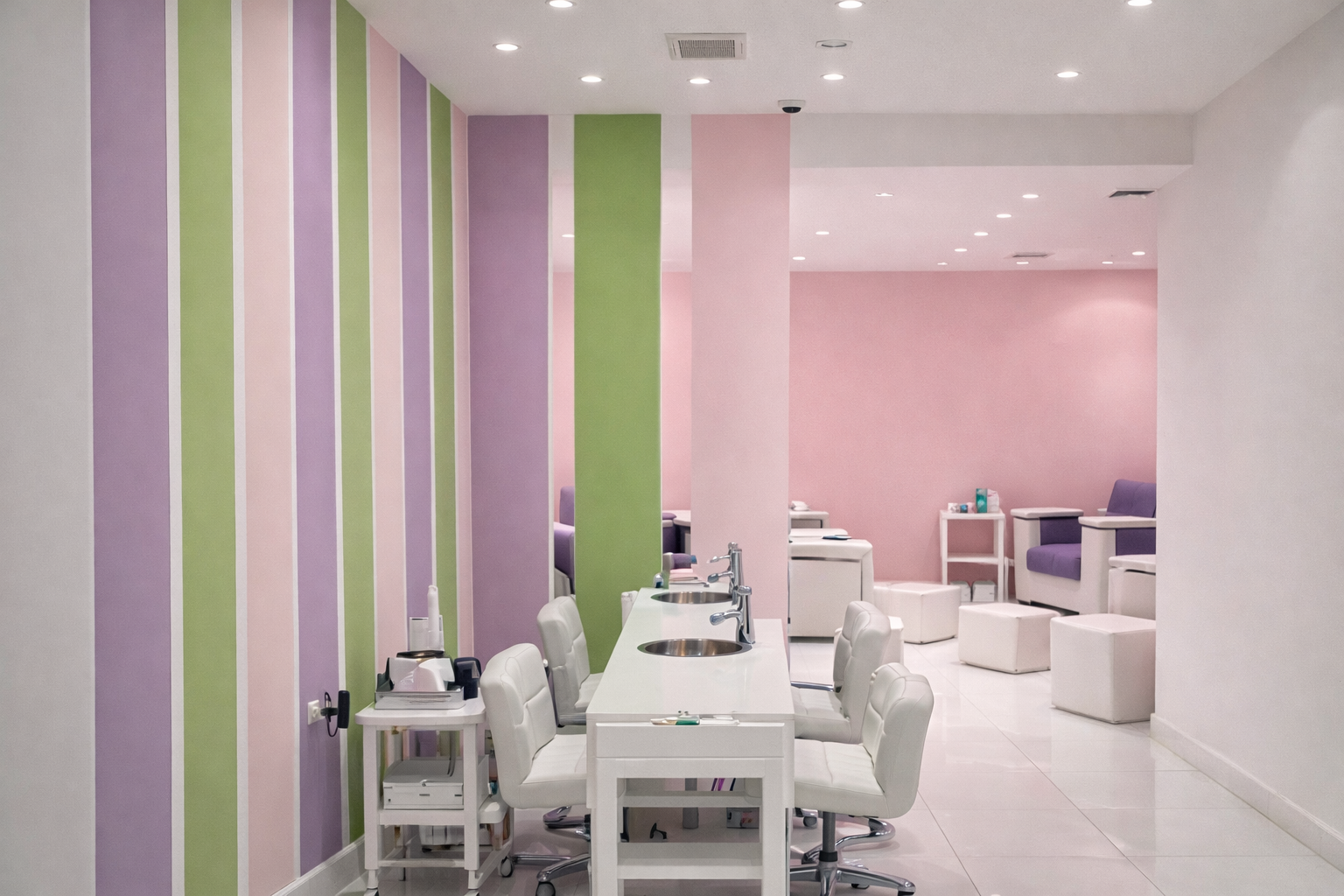 Marshmallow Nails Abu Dhabi reception desk